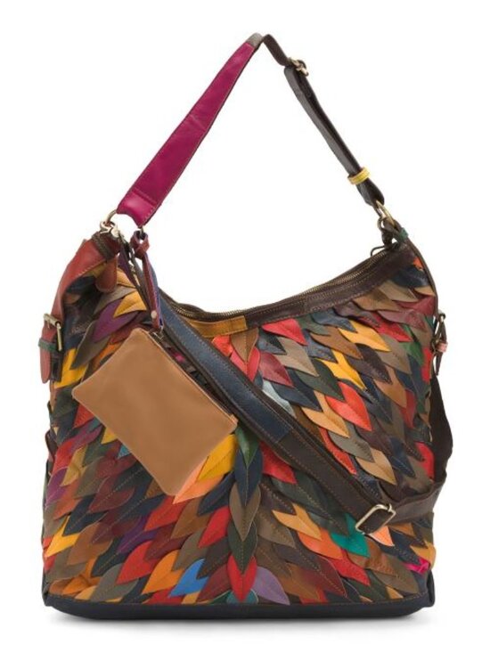 Amerileather Handbags - AMERILEATHER Leather Zoe Shoulder Bag